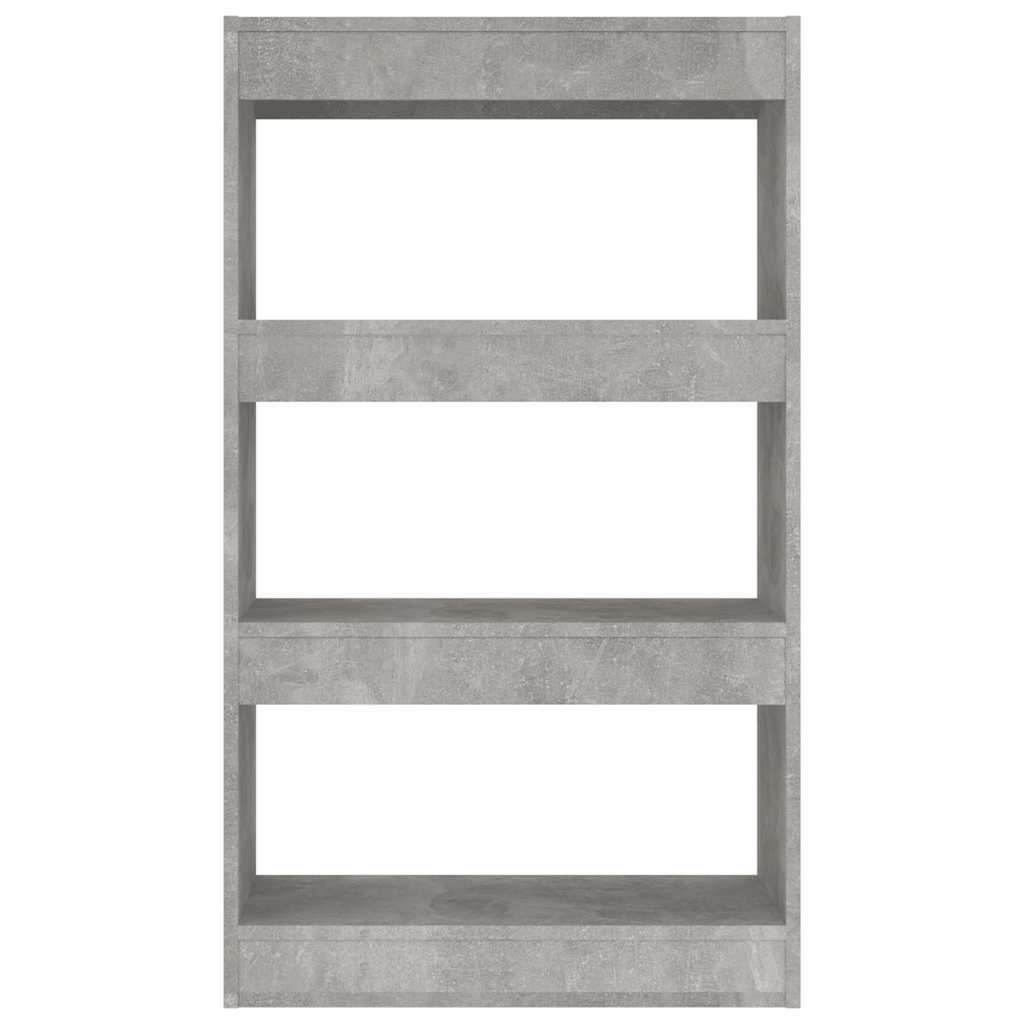 Bookshelf Room Divider Concrete Grey 60 x 30 x 103 cm Wood Based Material