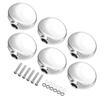 Uxcell Set Bass Guitar Tuning Pegs with Knobs and Fitting Silver 6-Piece (Metal) Screws,