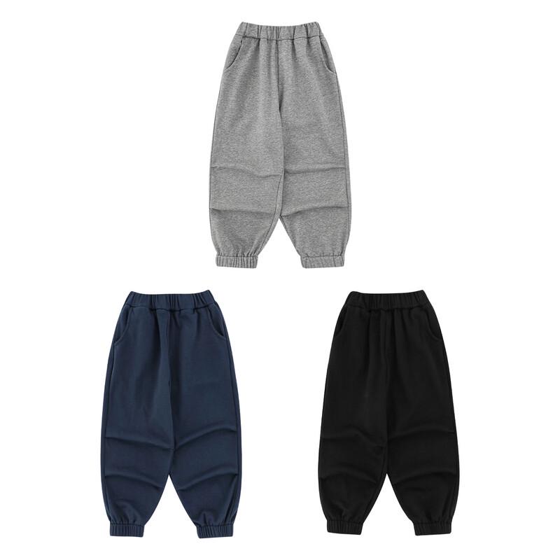 Youyou Boys' Solid Pleated Casual Jogger Pants