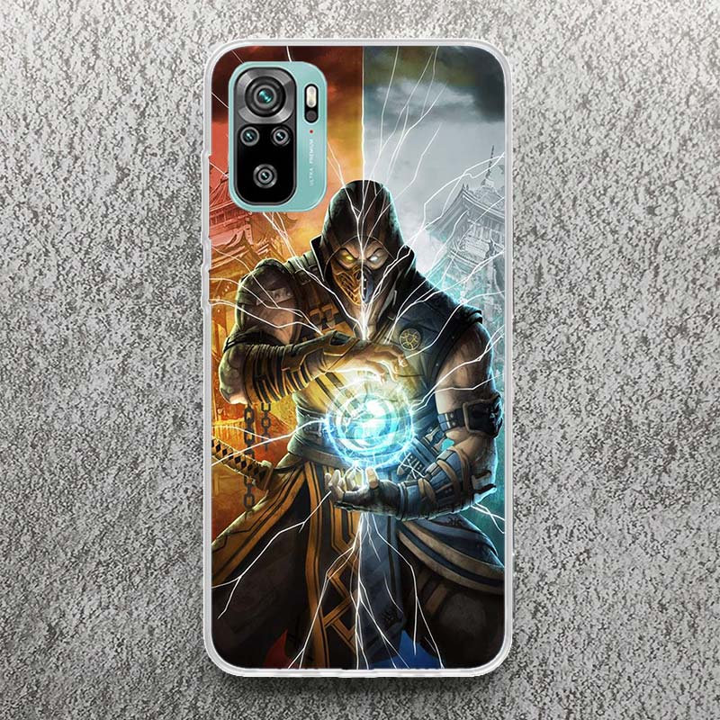 Mortal Kombat Phone Case For Xiaomi Redmi Note 14 13 12S 12 10 10S 11 11S 11E Pro Plus 11T 14Pro Soft Silicone Shell Note 13 12S