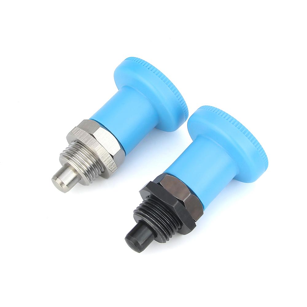 M12/M16 Fine Thread Stainless/Carbon Steel Locking And Positioning Index Bolts KST216 Three Colors Plastic Knob Indexing Plungers