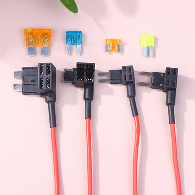 New12Pcs 4 Types Of 12V Additional Circuit Adapters And Fuse Set- Tap Car Fuse Holder With Micro2 Mini ATC ATS Thin Tap Adapter