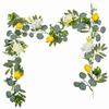 Eucalyptus Leaves Lemon Vine Decor Greenery Faux Lemon Wreath Fake Plant  Kitchen Decor
