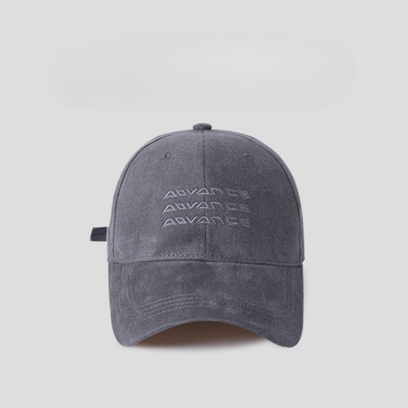 Весна и Лето Корейская Версия Универсальная Вышитая Бейсболка с Мягким Верхом Большой Обхват Головы Маленькая Шляпа Утенка Трендовая (54-60cm)