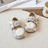 Girls' small leather shoes2026Spring new mesh floral princess shoes, soft sole, non-slip, Korean style fashion shoes for little girls