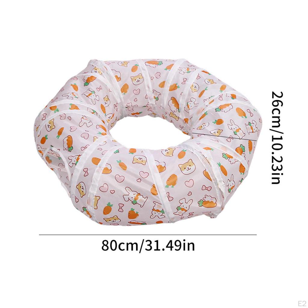 Cat Tunnel Circle Pet Sturdy Playground Play Tunnels Interactive Toy for Indoor Outdoor
