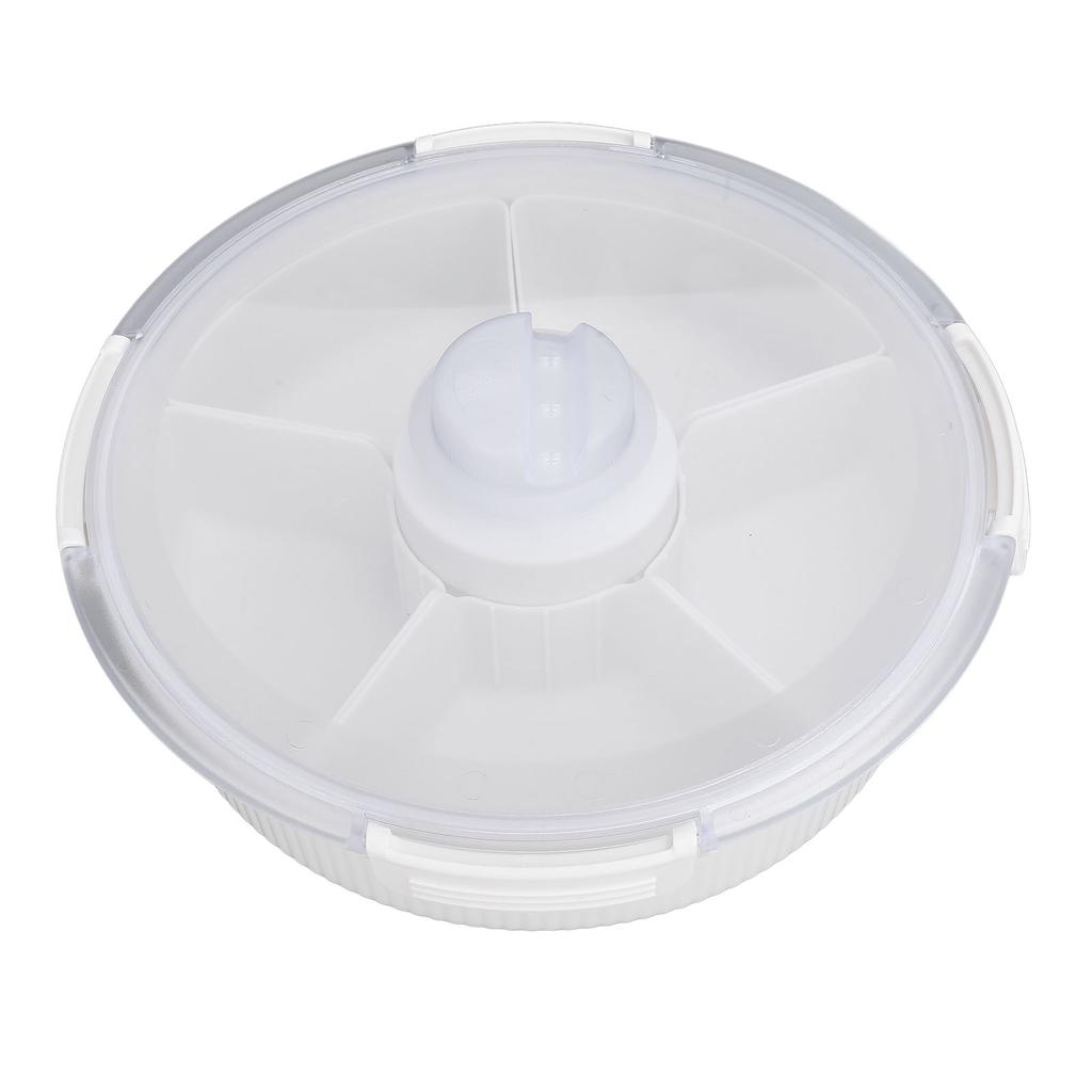 Divided Serving Tray Electric Vacuum Sealed Clear Snack Plate Snackle Box Container with Lid Pump for Candy Fruits Nuts