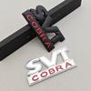3D Metal Logo SVT COBRA Car Sticker Rear Trunk Badge Front Grille Emblem For Ford Mustang Shelby GT500 GT350 F150 GT Accessories