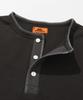 [CLIFMEYER] Long-Sleeve Henley Neck Honeycomb Waffle T-Shirt for Men, Medium Charcoal