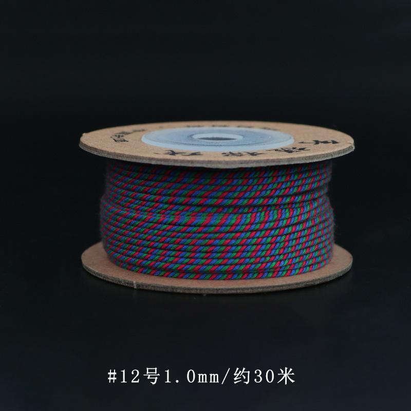 Filo di Cotone Tibetano Strofinato a Mano, Braccialetti Intrecciati a Mano, Stelle Luna, Perle Bodhi Buddha, Nappe, E Fili da Gioco