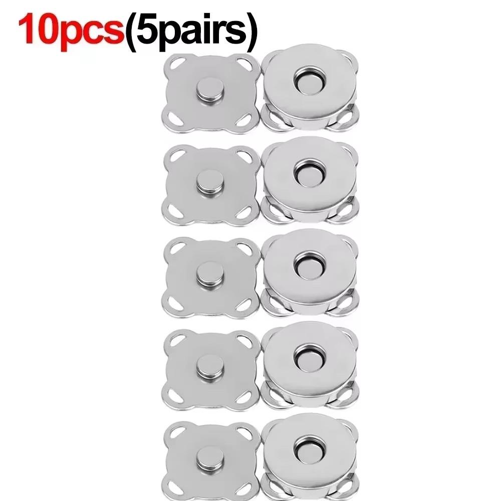20pcs Metal Snap Magnet Button Magnetic Double Rivet Fastener Clasp Closure Buckle for Clothes Bag DIY Craft Sewing Accessories