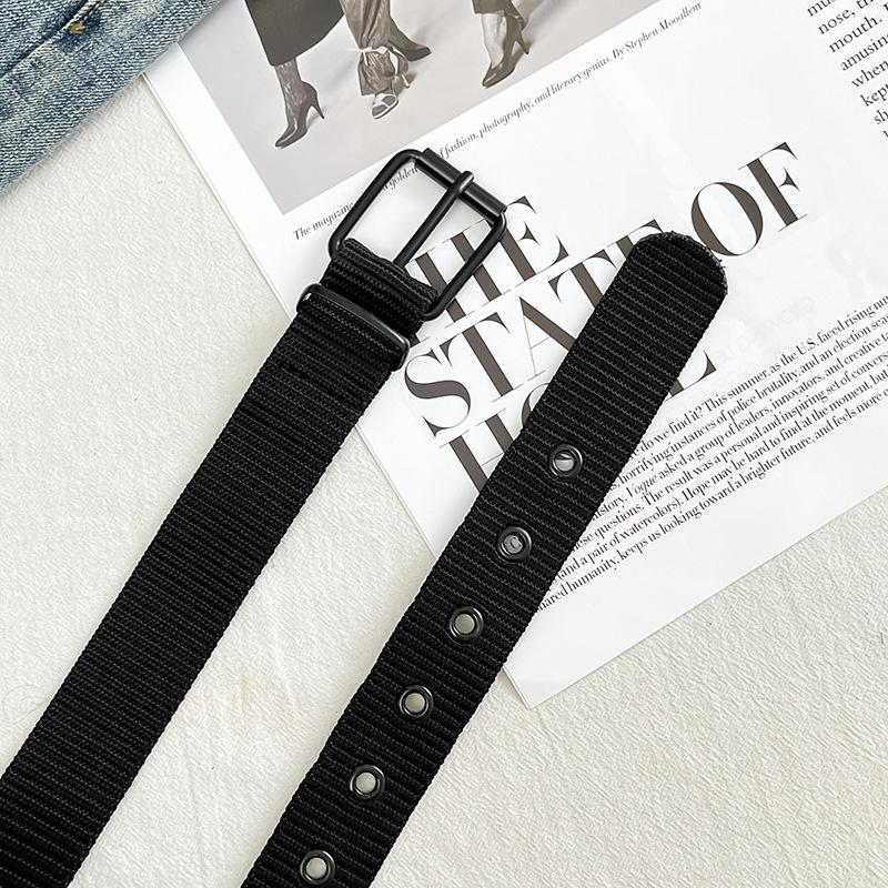 New Canvas Belt Men Tactical Belts Selling Men's Outdoor Sport Simple Practical Weave Nylon Canvas Cowboy Pants Women Belt