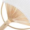ABUL-20Pcs Pure White Bamboo Handle Blank Calligraphy Painting Blank Group Fan Fan Fan White Fan