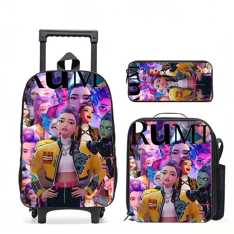 Kpop Witch Hunters Casual Backpack Digital Printing Men'S And Women'S Commuter Backpack Rod Backpack Student Bag
