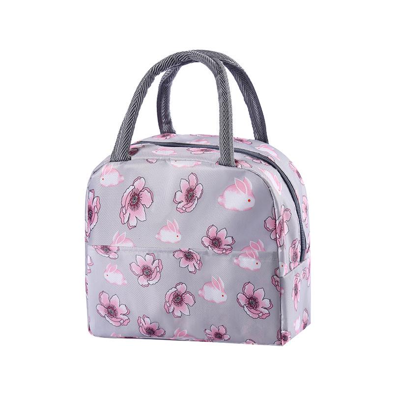 Aluminum Foil Insulated Bento Lunch Bag - Portable Lunch Box for Students