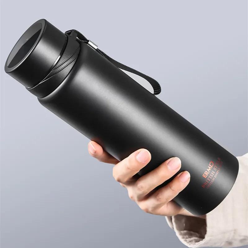 1PC 800ML Double Stainless Steel Vacuum Flask With Filter Large Capacity Portable Sport Thermos Mug Coffee Tea Tumbler Cup