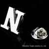 High-Quality Brass English Letter Brooches A-Z for Men & Women – Suit, Jacket, Shirt Badge.