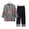 Elderly Women's Summer Loose Two-Piece Set
