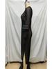 2024 Beach Vacation Mesh Swimsuit Long Cover-Up Dress - Sexy Round Neck Transparent Bikini Cover-Up