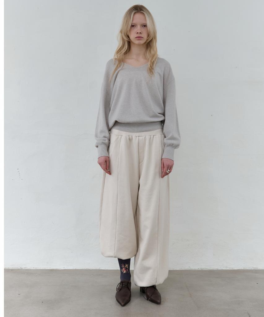 Seolan Boucle Jogger Pants_Beige