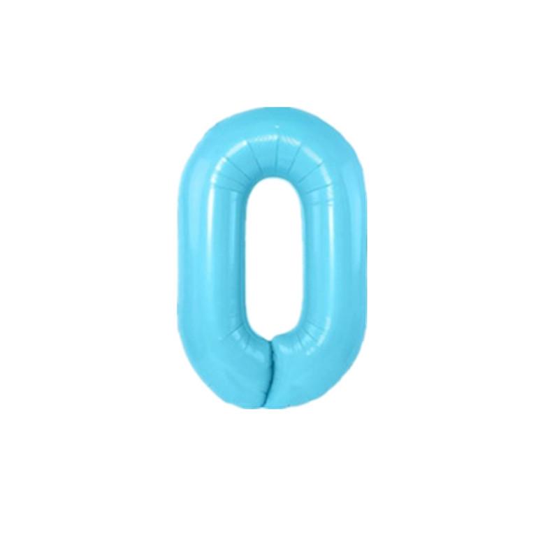 32" Medium Number Aluminum Foil Balloon for Children's Birthday Party Decorations