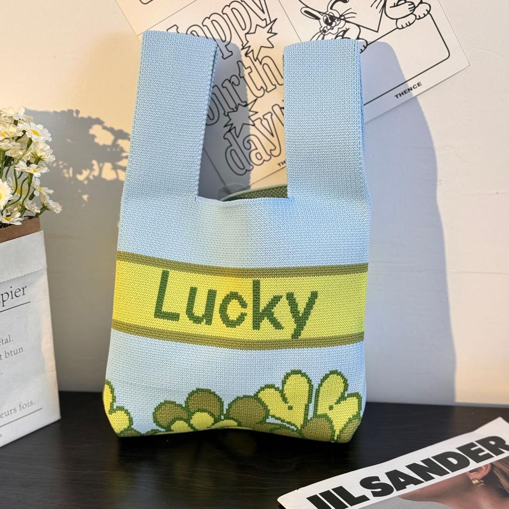 Geantă Tricotată cu Tematică Festivalul Bărcii Dragonului Geantă Cadou pentru Întâlnirea Companiei Geantă de Mână Cadou de Nuntă Geantă Zongzi Geantă Fericită pentru Bomboane