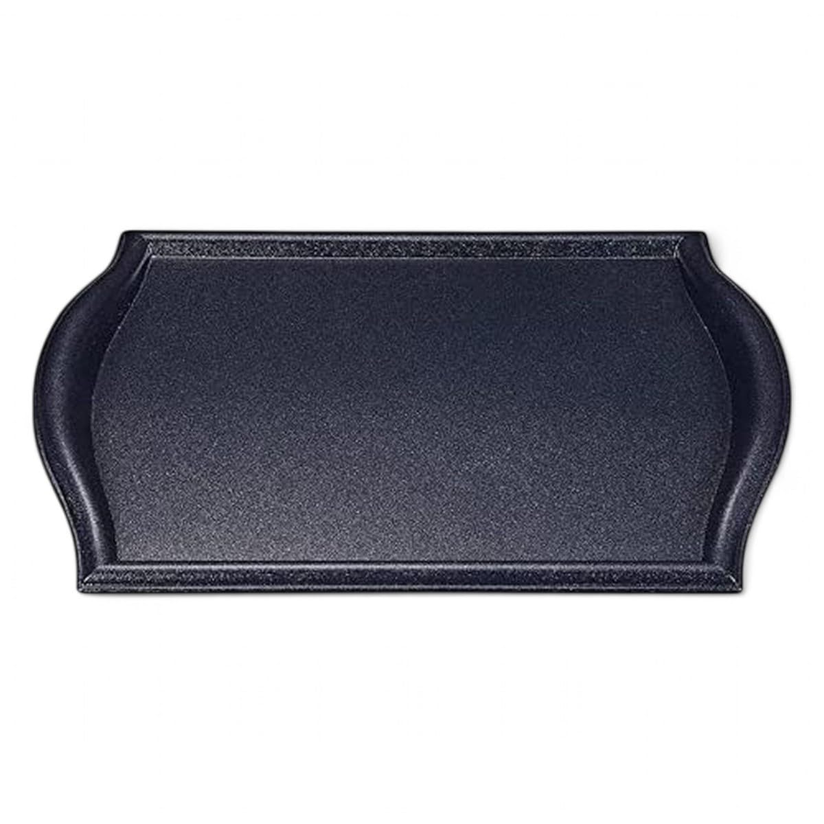 

Made in Simple and Wave Black Light S x x J-kitchens Placemat, Japan, Luxurious, Heat-Resistant, 4-Shaku Rim, Pearl, (42.7cm 30.7cm 3cm)