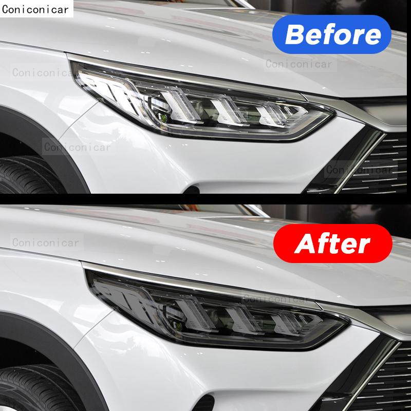 For BYD SONG PLUS DM-i EV 2024 Car Exterior Headlight Anti-scratch TPU PPF Protective film Anti-scratch Repair Accessories