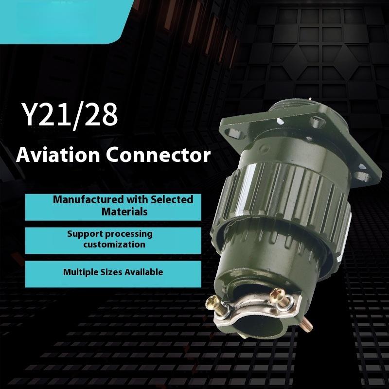 1Pcs Male Female Cable Joint Connector 2/3/4/5/7/10/14/16 Pin YP21 21mm Aviation Plug Aviation Socket Y2M Connector