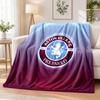Aston Villa Football Printed Flannel Blanket Warm Comfort Bed Throw For Indoor Home Decoration