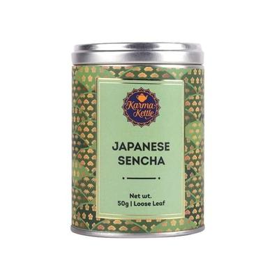 Karma Kettle Japonský zelený čaj Sencha - 50g sypaného čaje | Čaj pro posílení imunity | Zalévejte horkou vodou