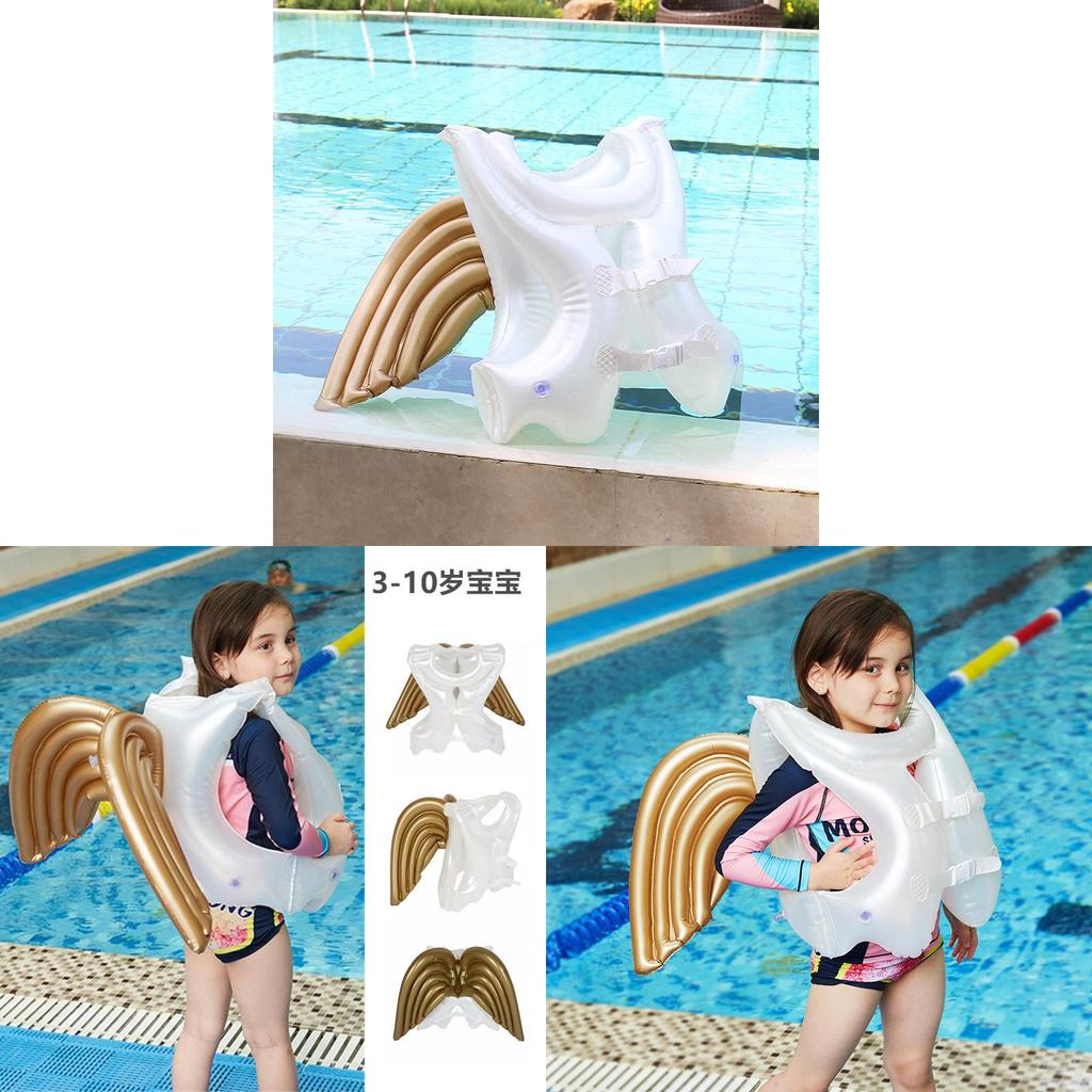 Nowy dmuchany kamizelka ratunkowa dla dzieci, koło do pływania, kamizelka wypornościowa dla niemowląt, kamizelka ratunkowa, złote skrzydła, koło do pływania, zapas