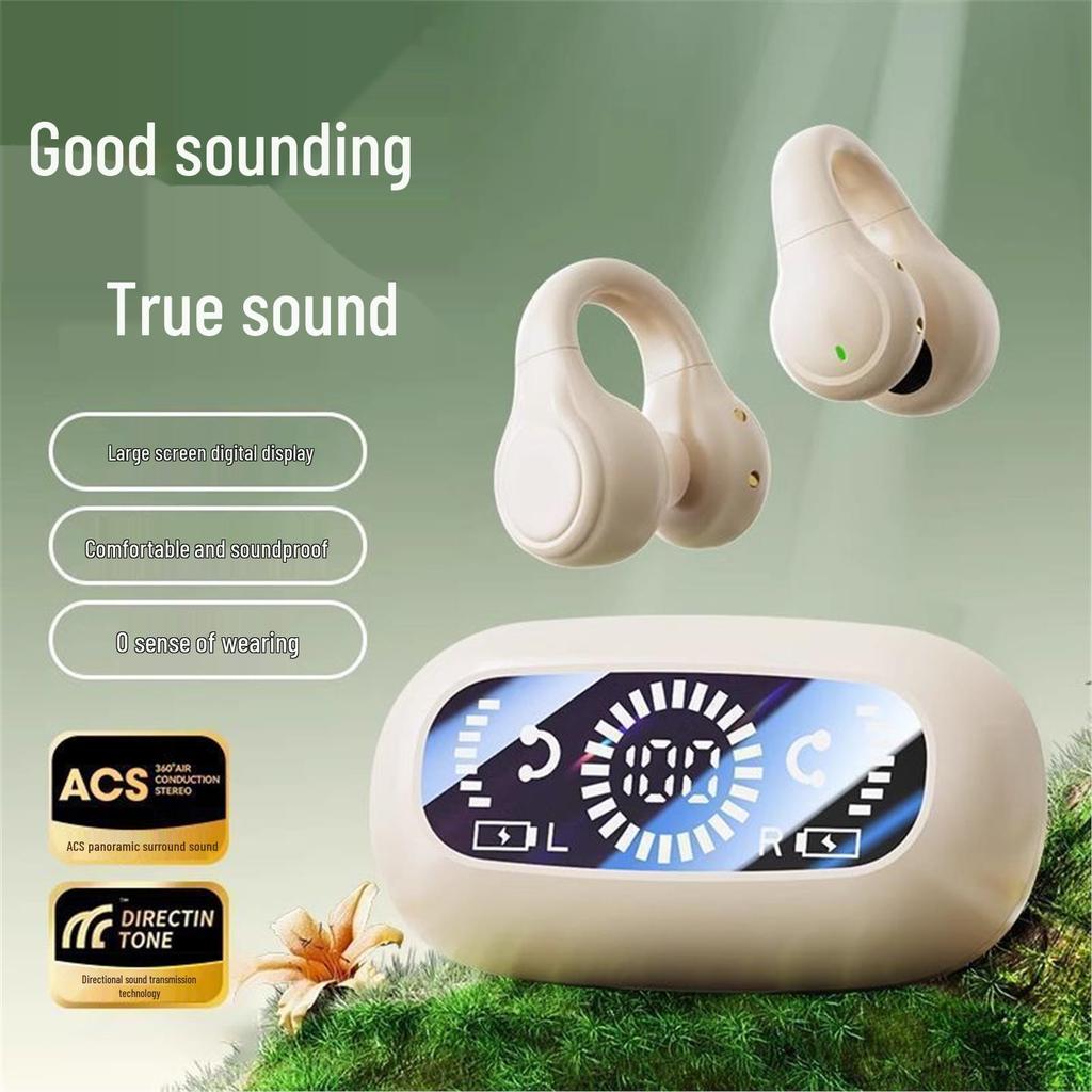 Universal M47 Bluetooth Earphones: Wireless, Clip-on, High Sound Quality, Extended Battery Life, Ideal for Gaming & Sports