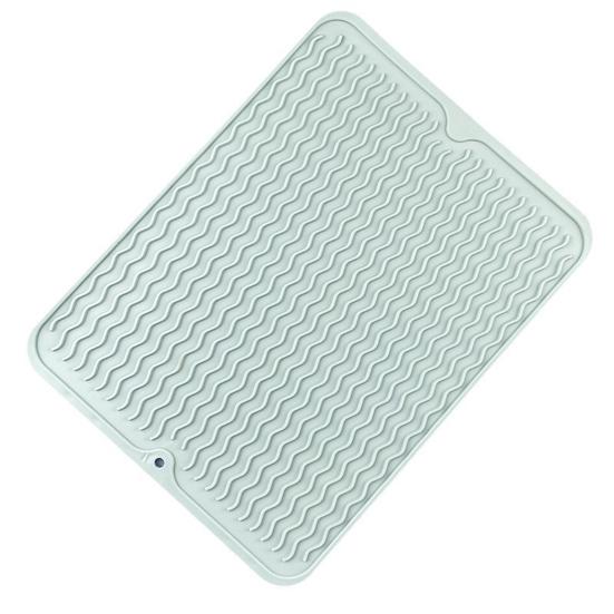 Silicone Drain Mat Anti-slip Base Food Grade Easy To Clean Cookware Drying Tray Air Circulation Drain Mat