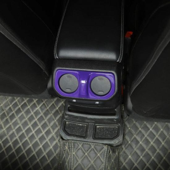 Lila Dekor-Zierleiste für die hintere Klimaanlagen-Lüftungsöffnung für Jeep Wrangler JL JT 2018+