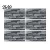 Waterproof Kitchen Backsplash Tiles 6Pcs Vintage Faux Stone Self?Adhesive Wall Tiles, Oil?Proof Moisture-proof Stickers for Bathroom Sticker, Peel