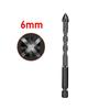 Hex Shank Ceramic Glass Drill Bit with Spiral Flute for Cement & Wood