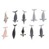 10Pcs Dolphin Model Toy Kids' Play Simulation Ocean Animals Figures Static Ornament