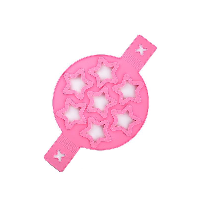 

Силиконовая блинница нескольких форм, 7 отверстий, антипригарная форма для выпечки, кольца, формы для жареных яиц для семейного приготовления пищи, кухонные принадлежности, гаджеты