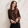 Zhaojun New Chinese Style Mulberry Silk Xiangyunsha Long Sleeve Top