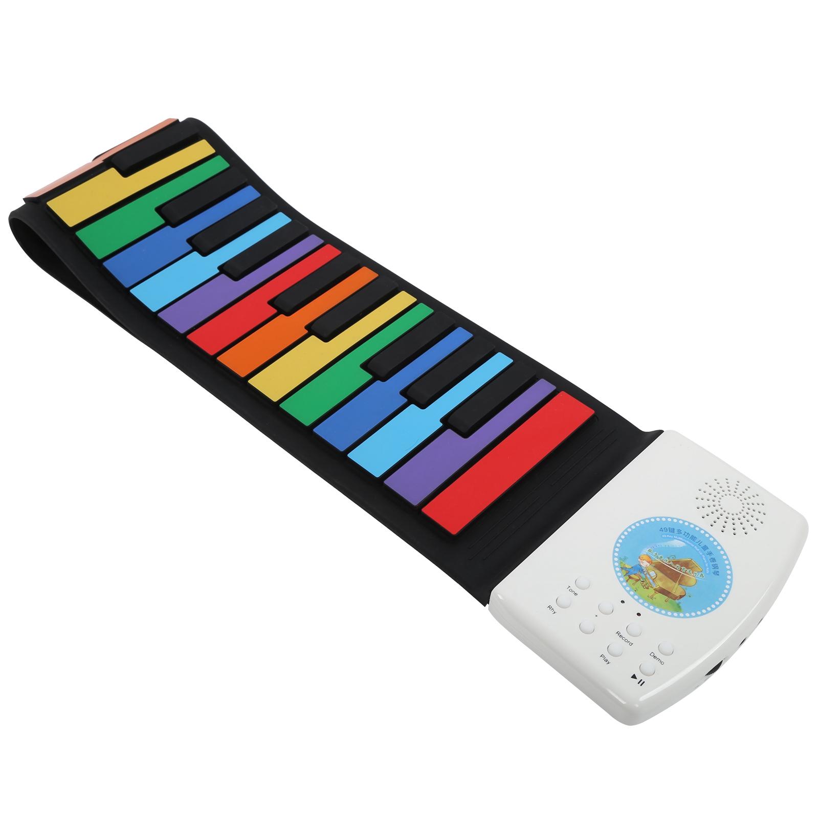 

Силиконовое пианино Rollup Piano 49 Keys, клавиатуры Roll Up Piano, ручное пианино, образовательные подарки