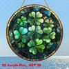 2D Flat Acrylic Clover Lucky Decoration, Indoor and Outdoor Decoration - No Battery/electricity Required, Shop Decoration, Durable Outdoor Decoration,