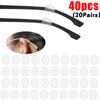 1/30pcs Invisible Round Silicone Ear Hook Eyeglasses Soft Mini Glasses Anti Slip Grip Temple Tip Spectacle Eyewear Accessories