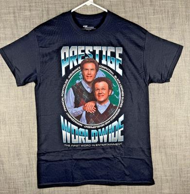 Talla M - Camiseta Gráfica Step Brothers Prestige Worldwide Negra