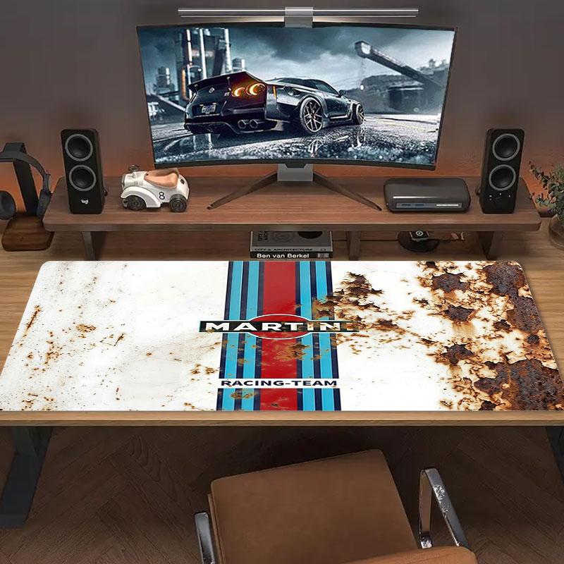 Martini Racing Large Size Mouse Pad Large Gaming Table Cushion Non-slip Laptop Tablet Big Mousepad XXL Mat Mini PC Playmat With Lock edge