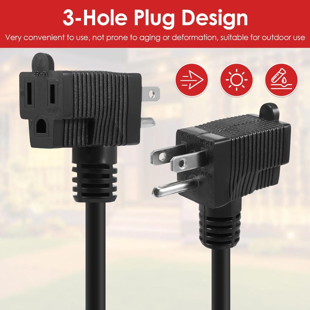 Inline Cord Switch with 3.61FT 14AWG Cable Piggyback Plug Waterproof Extension Cord 20A-250V Inline Power Switch for Appliance E