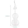 5 peças decorações de natal pingentes de natal festa árvore violino design acessórios acrílico violinos pendurado ornamentos suprimentos