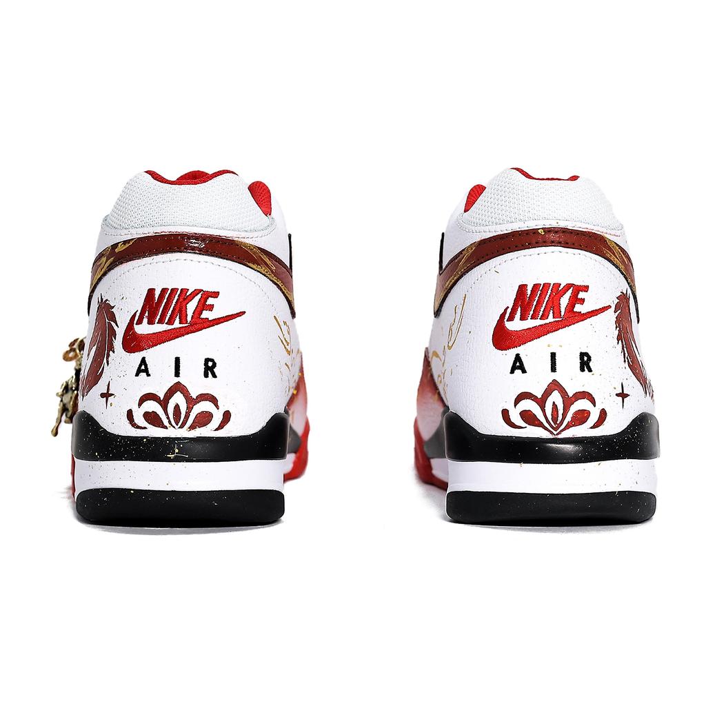 Nike Flight Legacy Slip Resistant Abrasion Resistant Slip Resistant Abrasion Resistant Mid top Vintage Basketball Shoes BQ4212-100(team910-)