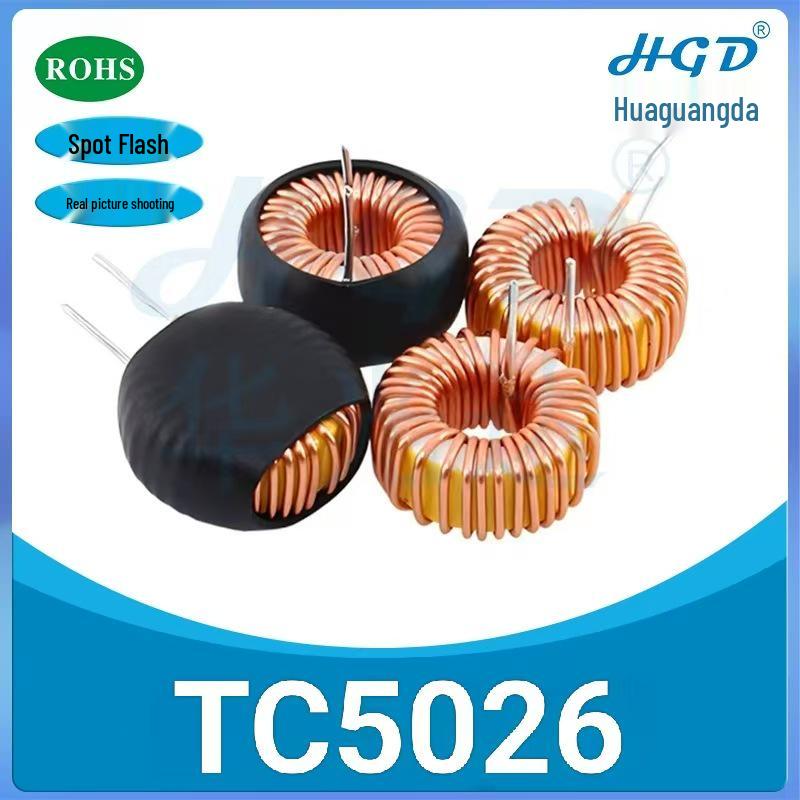Yellow-White Ring Core Inductor 5026 Series: 100/120/150/220/330 µH Toroidal Energy Storage Filter Coil