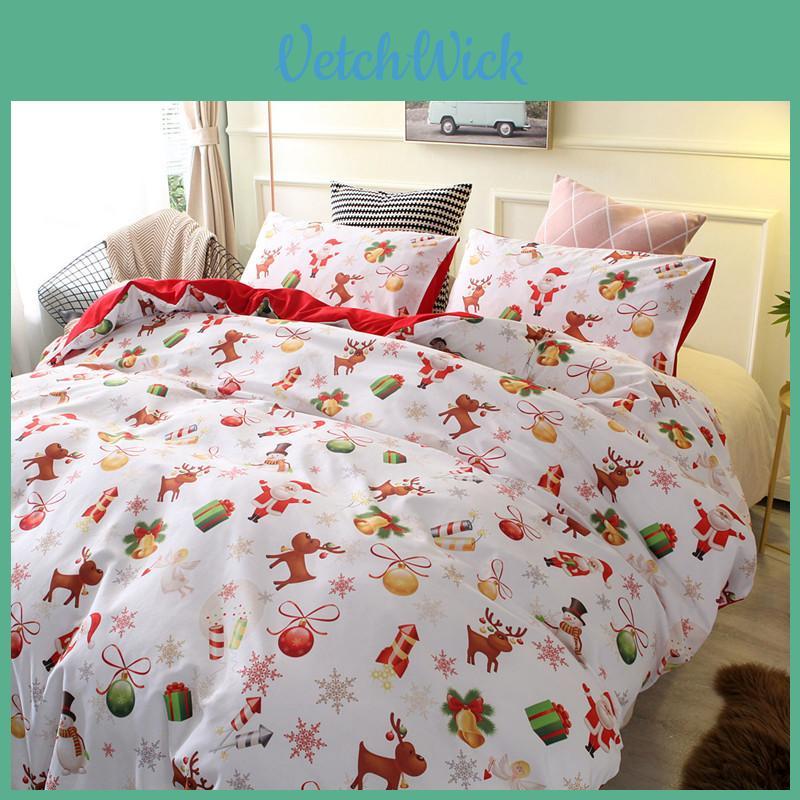 Luxurious Father Christmas Duvet Cover Quilt Cover For Single Double And King Size Beds